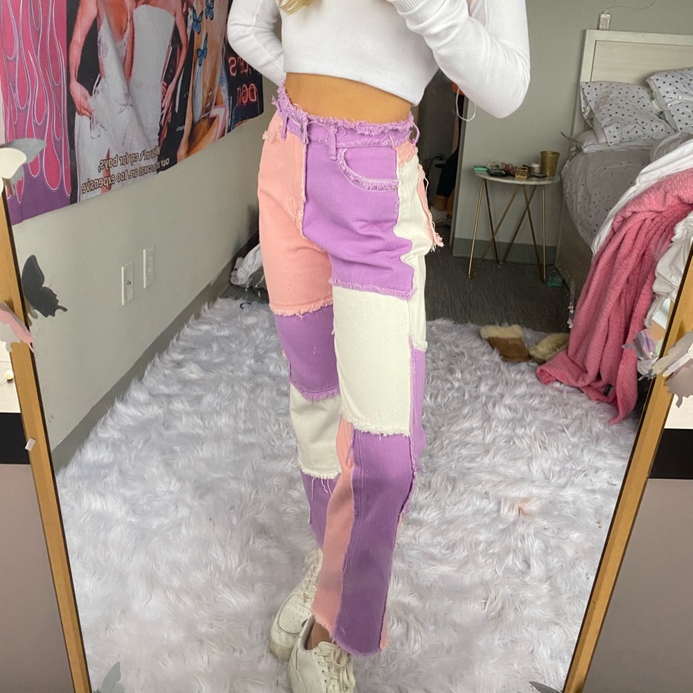Verge Girl Patchwork Pants!!